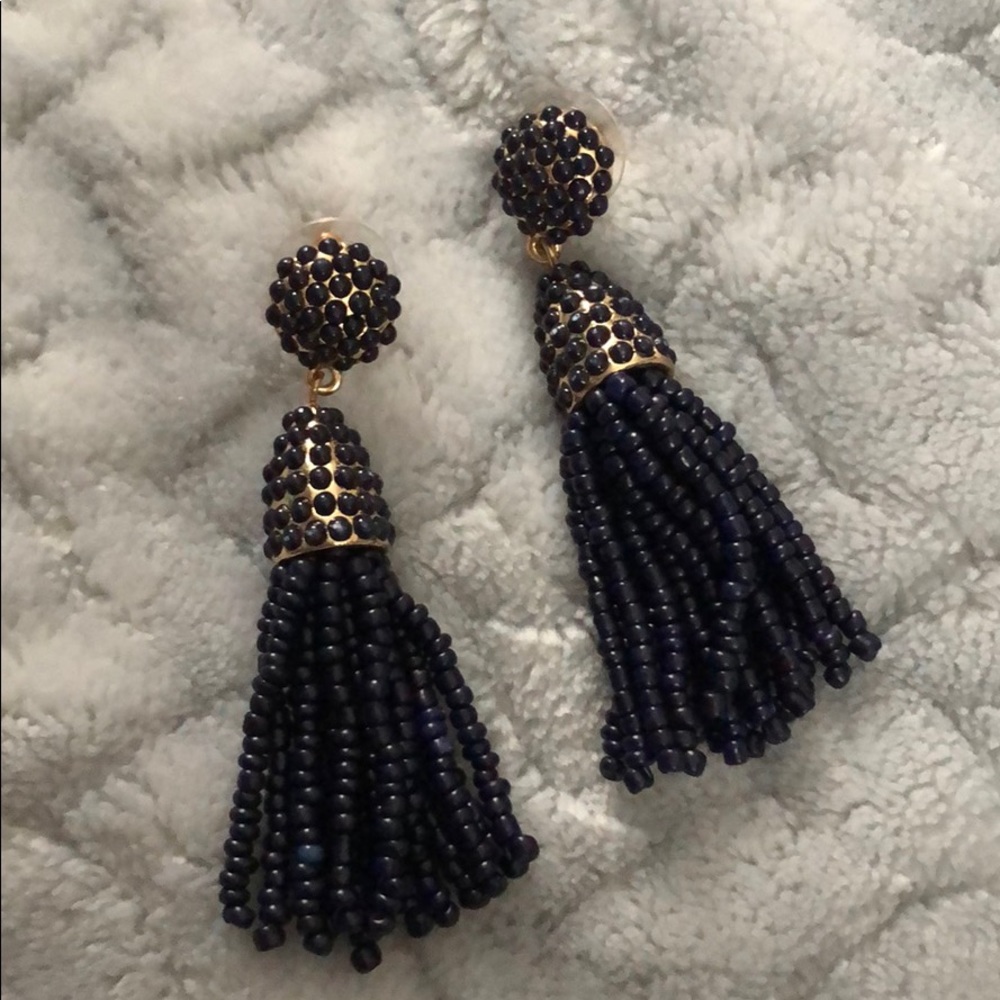 BAUBLEBAR earrings. Navy!